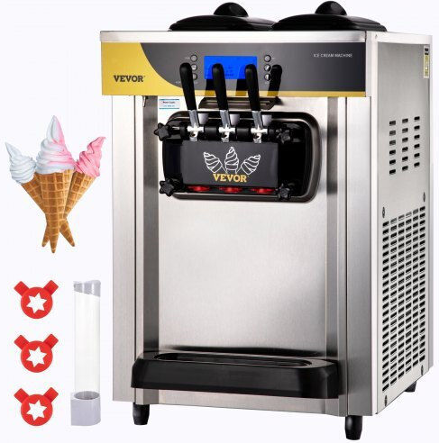 Vevor Professionelle Maschine Eiscreme 2.2kW 74.5x54x86cm. S2230LHR1220VSMH8V2