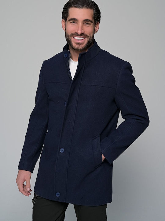Bernando Herren Mantel Blue