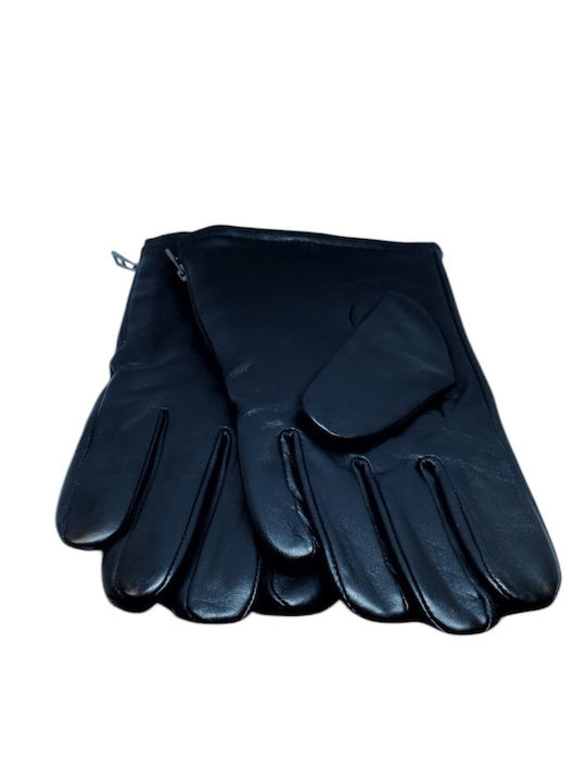 Guy Laroche Men's Leather Touch Gloves Black