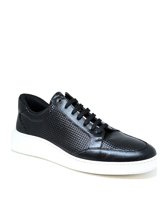 Leder Herren Freizeitschuhe Schwarz