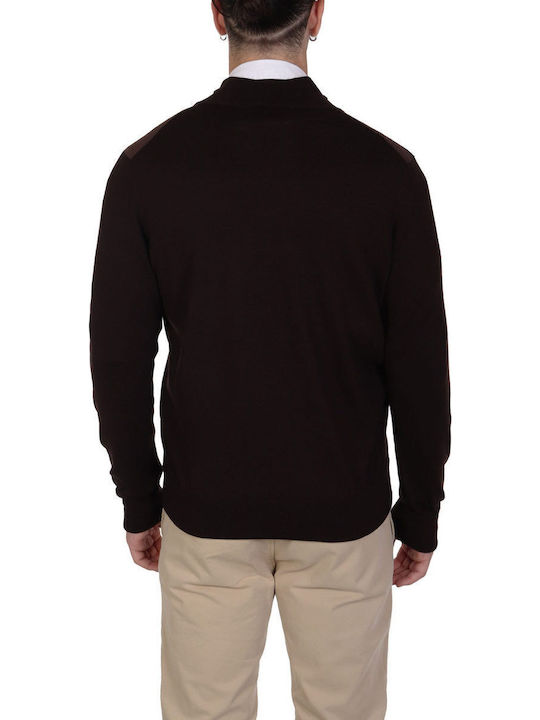 Men's Knitted Cardigan Brown