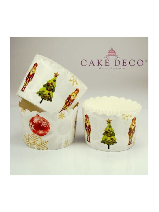 Soldaten Cupcake-Hüllen Set Weihnachtliche Cupcake-Papierförmchen D7cm. 50Stück