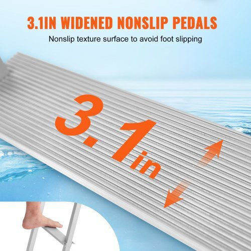 Vevor Aluminum Pool Ladder with 8cm Width Silver