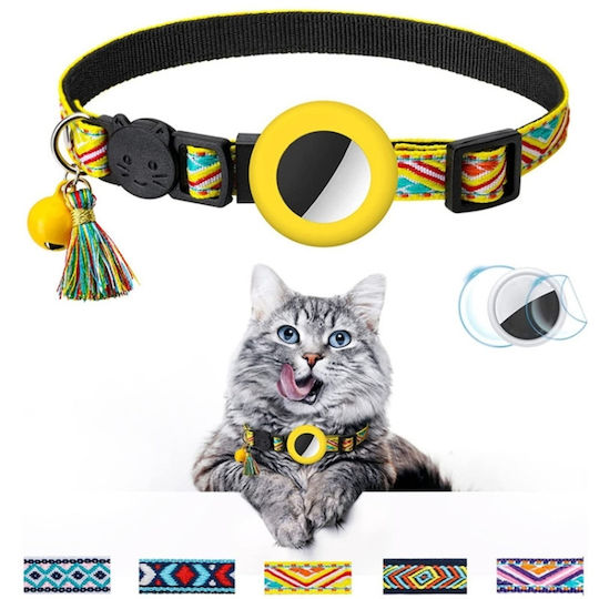 Pet Collar Case for AirTag in Yellow color