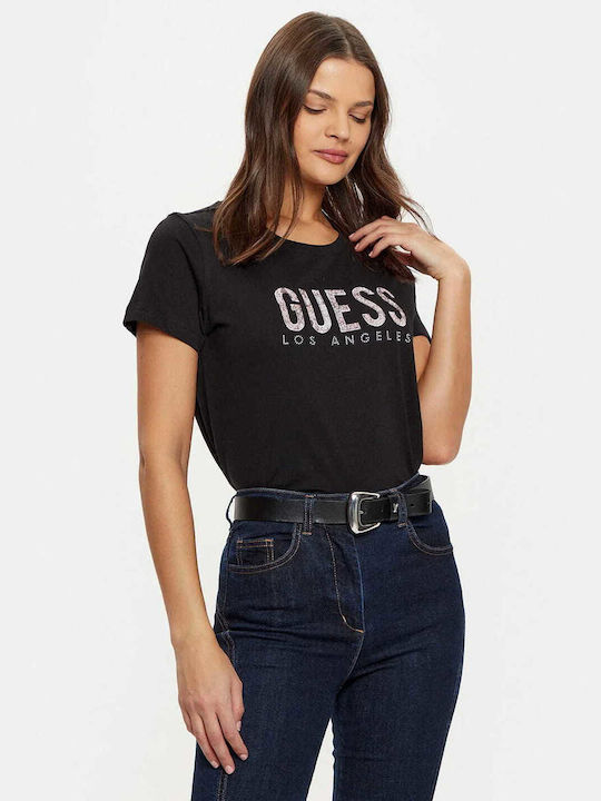 Guess Тениска Black W5RI19I3Z14-JBLK