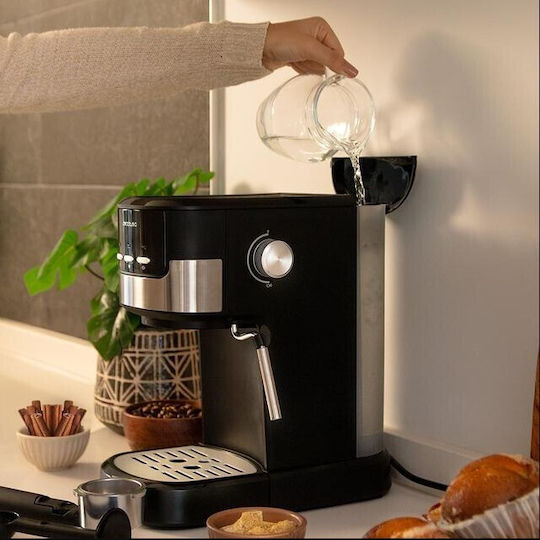 Cecotec Power Espresso 20 Pecan Automatic Espresso Machine 1100W Pressure 20bar Black