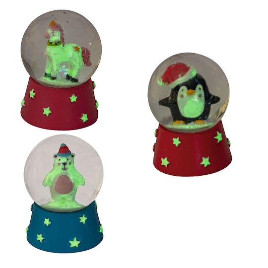 Weihnachtliche Schneekugel 1Stück