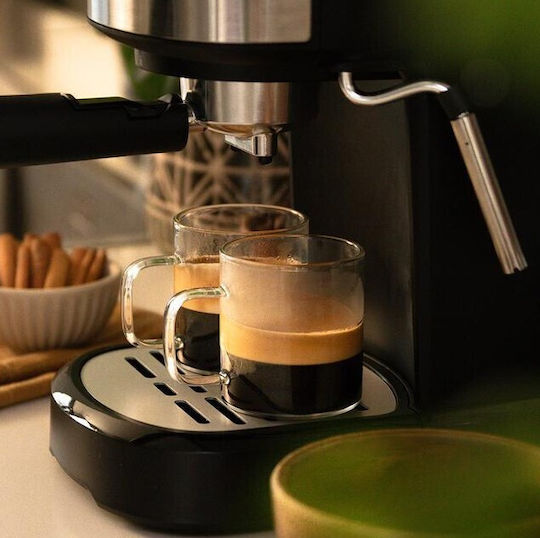 Cecotec Power Espresso 20 Pecan Automatic Espresso Machine 1100W Pressure 20bar Black