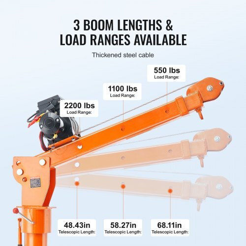 Vevor Lifting & Pulling Equipment for Weight Load up to 998kg Orange