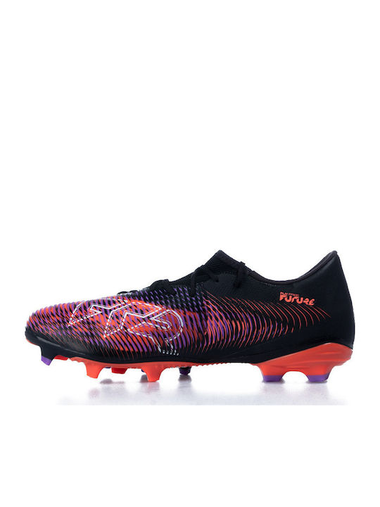PUMA Future 8 Match Ποδοσφαιρικά Παπούτσια με Τάπες FG/AG Μαύρα