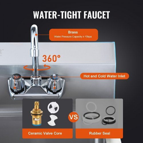 Vevor Faucet Single SYXSPWDSB1410KV62V0 43x32.5x33cm