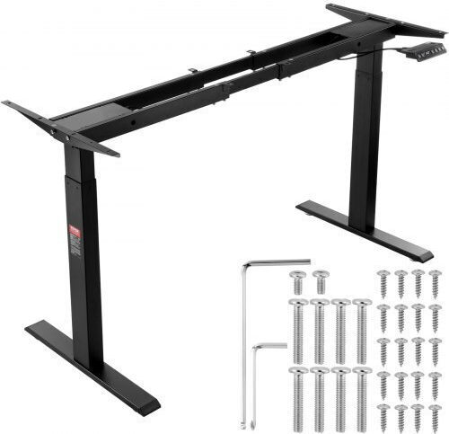 Vevor Desk Base made of Metal Black Velvet-Black Metal 70cm