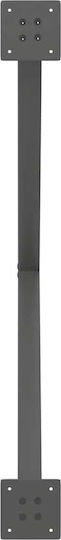vidaXL Metallic Furniture Leg 2 Pieces Suitable for Table / Coffee Table / Office 90x72cm Anthracite