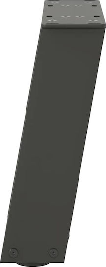 vidaXL Metallisches Möbelbein 2Stücke Für Büro / Tisch / Beistelltisch 30x30cm Anthrazit