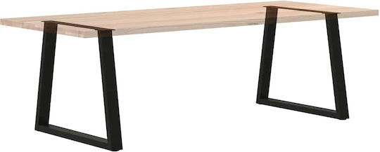 vidaXL Metal Furniture Leg 2 Pieces Suitable for Table / Coffee Table / Office 80x72cm Black