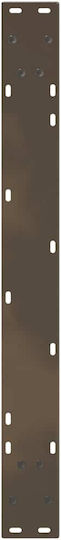 vidaXL Metallic Furniture Leg 3 Pieces Suitable for Table / Coffee Table / Office 80x72cm Natural