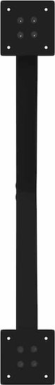 vidaXL Metallic Furniture Leg 2 Pieces Suitable for Table / Coffee Table / Office 70x42cm Black