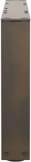 vidaXL Metallic Furniture Leg 2 Pieces Suitable for Table / Coffee Table / Office 50x30cm Natural