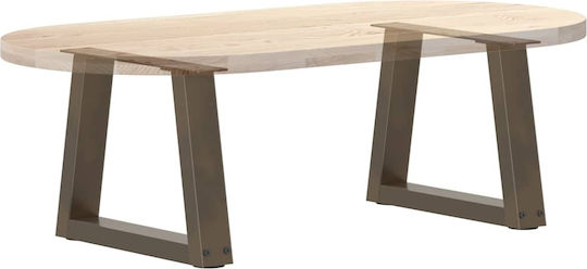vidaXL Металик Крак На Мебел 2 Бройки Подходящ За Маса / Малка Маса / Офис 40x30см Кафяв