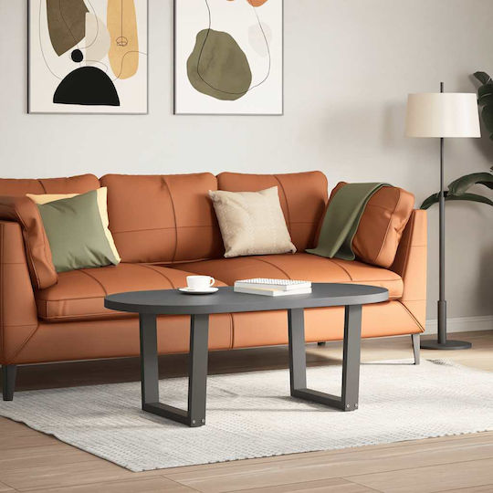 vidaXL Metallisches Möbelbein 2Stücke Für Tisch / Beistelltisch / Büro 60x42cm Anthrazit