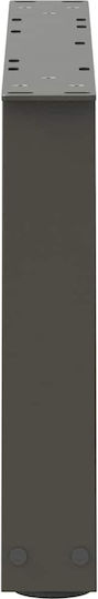 vidaXL Metallisches Möbelbein 2 Stück Für Tisch / Beistelltisch / Büro 60x30cm Anthrazit