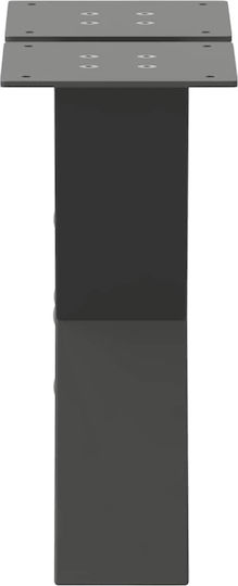 vidaXL Металик Крак На Мебел 2 Бройки Подходящ За Маса / Малка Маса / Офис 30x30см Антрацит