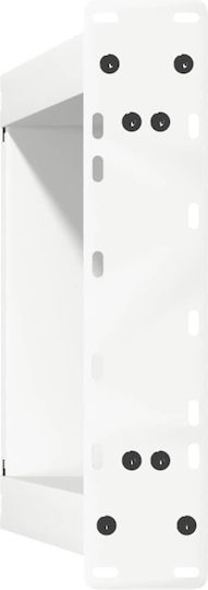 vidaXL Metallic Furniture Leg 2 Pieces Suitable for Table / Coffee Table / Office 38x72cm White
