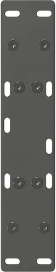 vidaXL Metallisches Möbelbein 2Stücke Für Tisch / Beistelltisch 40x30cm Anthrazit