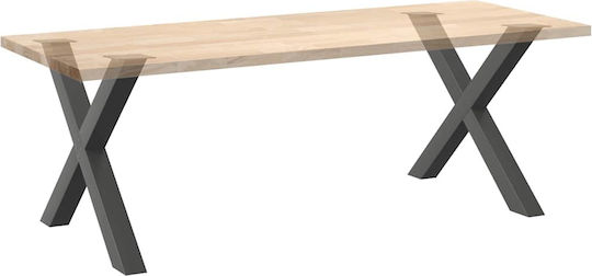 vidaXL Picior Metalic Pentru Mobilier 2 Bucăți Potrivit Pentru Masă / Măsuță / Birou 90x72cm Antracit