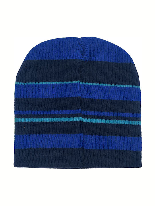 Kinder Mütze Set Gestrickt Blau