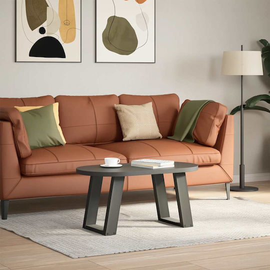 vidaXL Metallisches Möbelbein 2Stücke Für Tisch / Beistelltisch / Büro 38x42cm Anthrazit