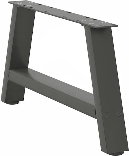 vidaXL Металик Крак На Мебел 2 Бройки Подходящ За Маса / Малка Маса 60x30см Антрацит