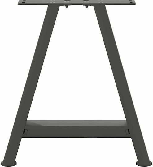 vidaXL Metal Furniture Leg 2 Pieces Suitable for Table / Coffee Table 38x42cm Anthracite