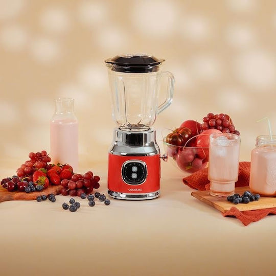 Cecotec RetroTwist Blender With Glass Jug 1 Lt 800W Red