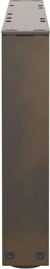 vidaXL Metallic Furniture Leg 2 Pieces Suitable for Table Coffee Table Office 60x30cm Brown