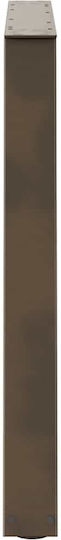 vidaXL Metallic Furniture Leg 2 Pieces Suitable for Table / Coffee Table / Office 100x72cm Brown