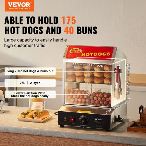 Vevor mit Brotwärmer 1.2kW