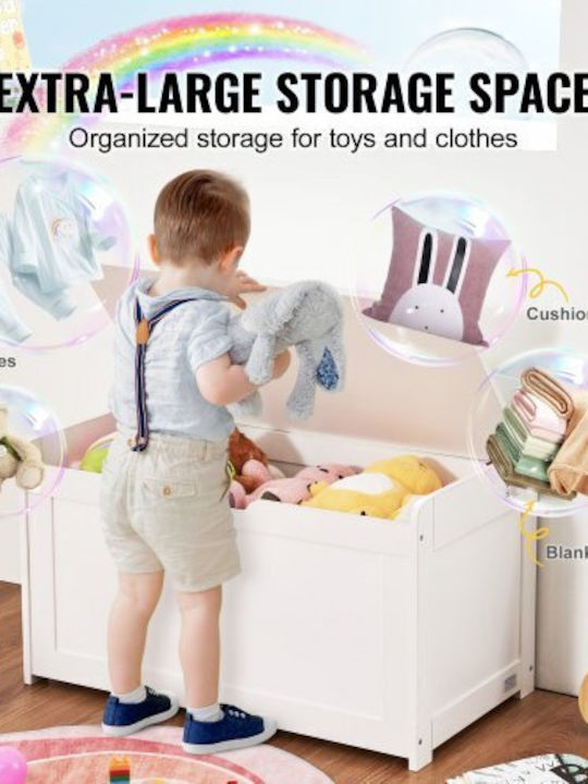 Vevor Детска кутия за съхранение Бял 83x45x61см 1бр