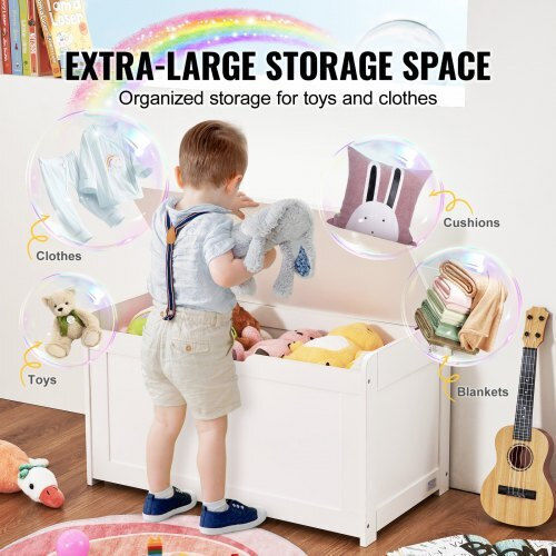 Vevor Children's Storage Box made of Wood White 83x45x61cm 1pcs