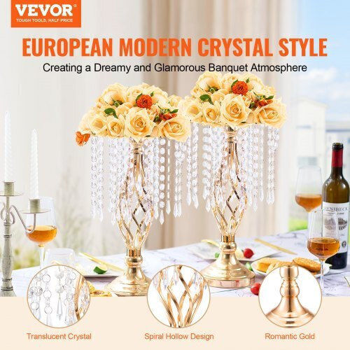 Vevor 20 Τεμ 43cm Κρυστάλλινη Βάση Λουλουδιών Γάμο Διακόσμηση Πάρτι Hlhpsjk45cm2sl738v0