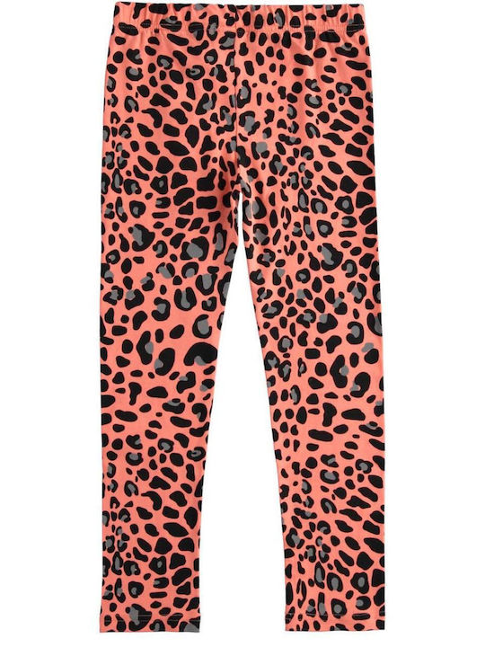 iDO Kids Long Legging Animal Print Coral