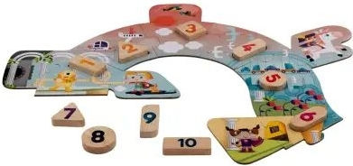 Ξύλινο Παιδικό Puzzle Domino, Φάρμα για 3+ Ετών 25pcs Oddy At Sea