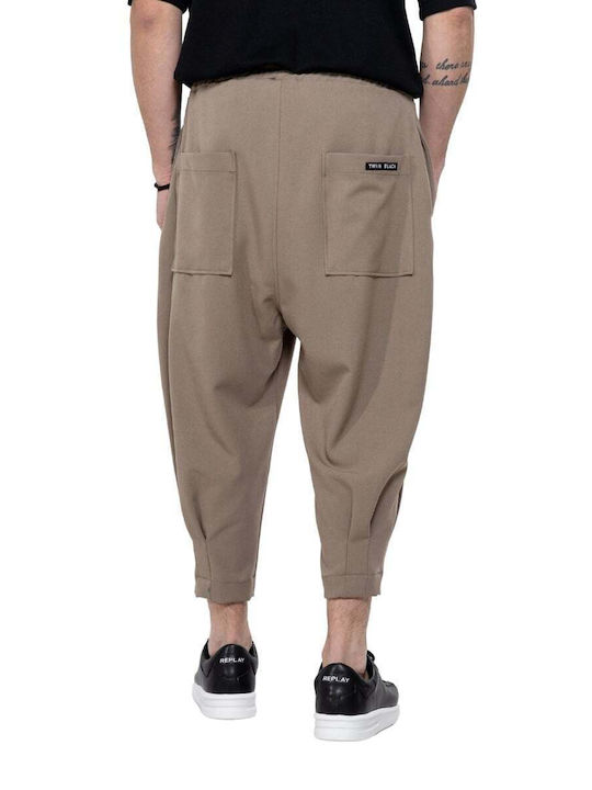 Twin Black Trousers Beige