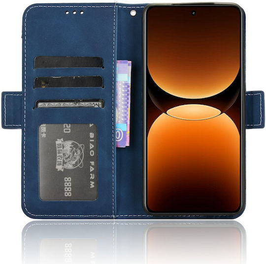 Book Δερματίνης / Πλαστικό / Σιλικόνης Navy Μπλε (Realme GT 7 Pro)