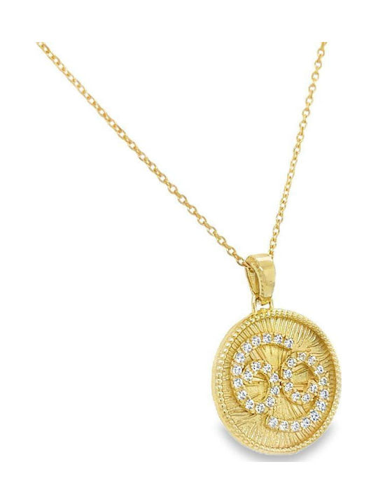 Xryseio Krebs Tierkreiszeichen Charm aus 14K Gold mit Zirkon