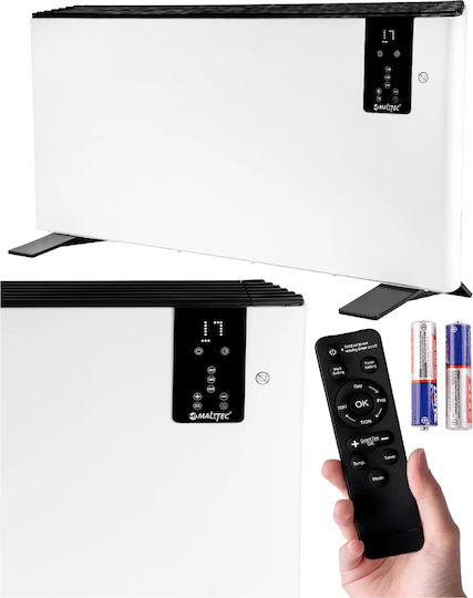 MalTec Convectoare Perete 2400W cu Termostat Electronic 85.5x23cm Alb