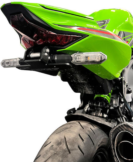 Αναδιπλούμενη Βάση Πινακίδας Kawasaki Ninja Zx-4r / Rr 2023-2025 (με Κουμπί)