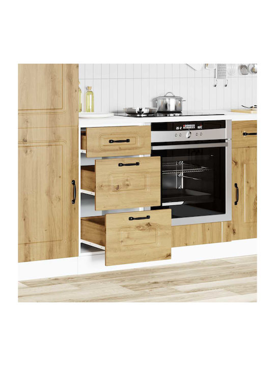 Kalmar Kitchen Floor Drawer Unit Artisan Oak 40x46x81.5pcs