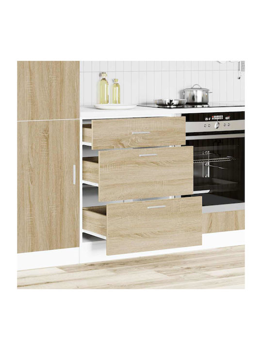 Kitchen Floor Drawer Unit Oak Sonoma 60x46x81.5pcs