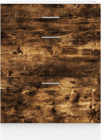 Comodă de Bucătărie de Podea Smoked Oak 60x46x81.5buc